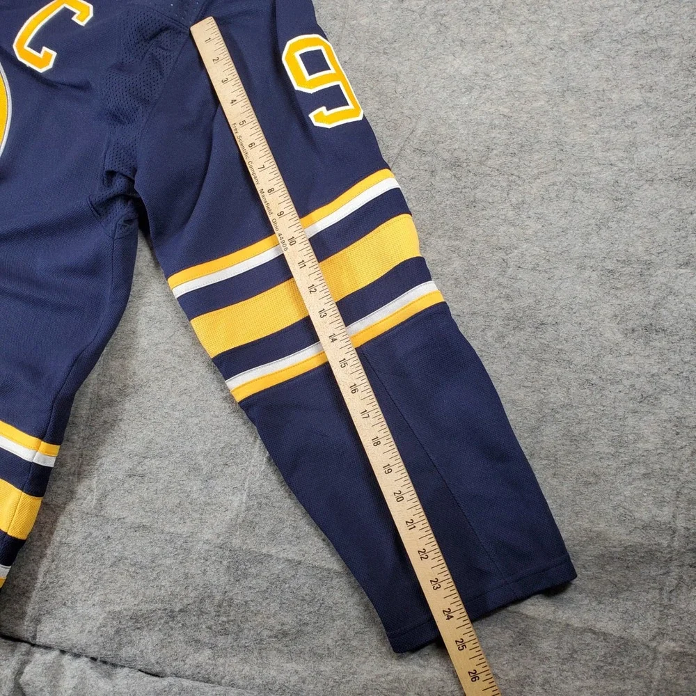 Adidas Buffalo Sabres Hockey Jersey Mens 56 Blue Jack Eichel 9 Captain Climalite